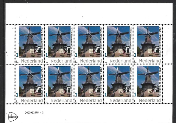 Netherlands 2025-3 Molen Windmill: De Koe Ermelo sheetlet MNH