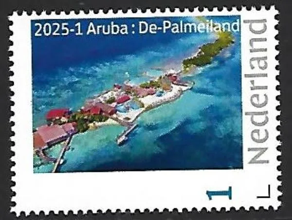 Nederland 2025-1 Caribisch Nederland Aruba Palm eiland postfris/mnh