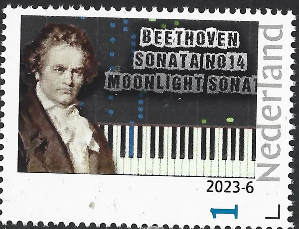 Nederland 2023-6 Ludwig van Beethoven Moonlight sonate postfris/mnh