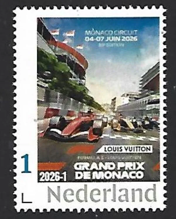 Nederland 2026-1 Autoracing Formula1: Grandprix Monaco 2026 postfris/mnh