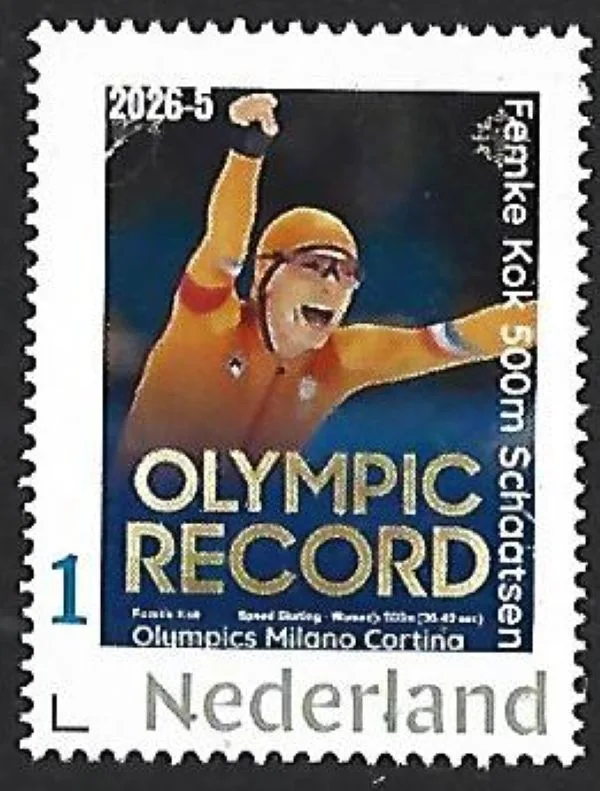 Netherlands 2026-5 Olympics Milano Cortina Femke Kok 500m skating MNH
