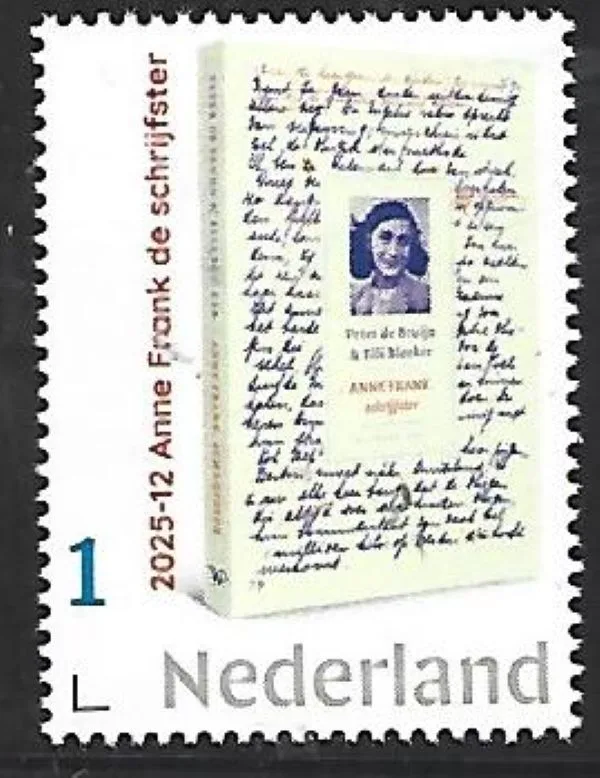 Nederland 2025-12 Anne Frank: De schrijfster The writer postfris/mnh