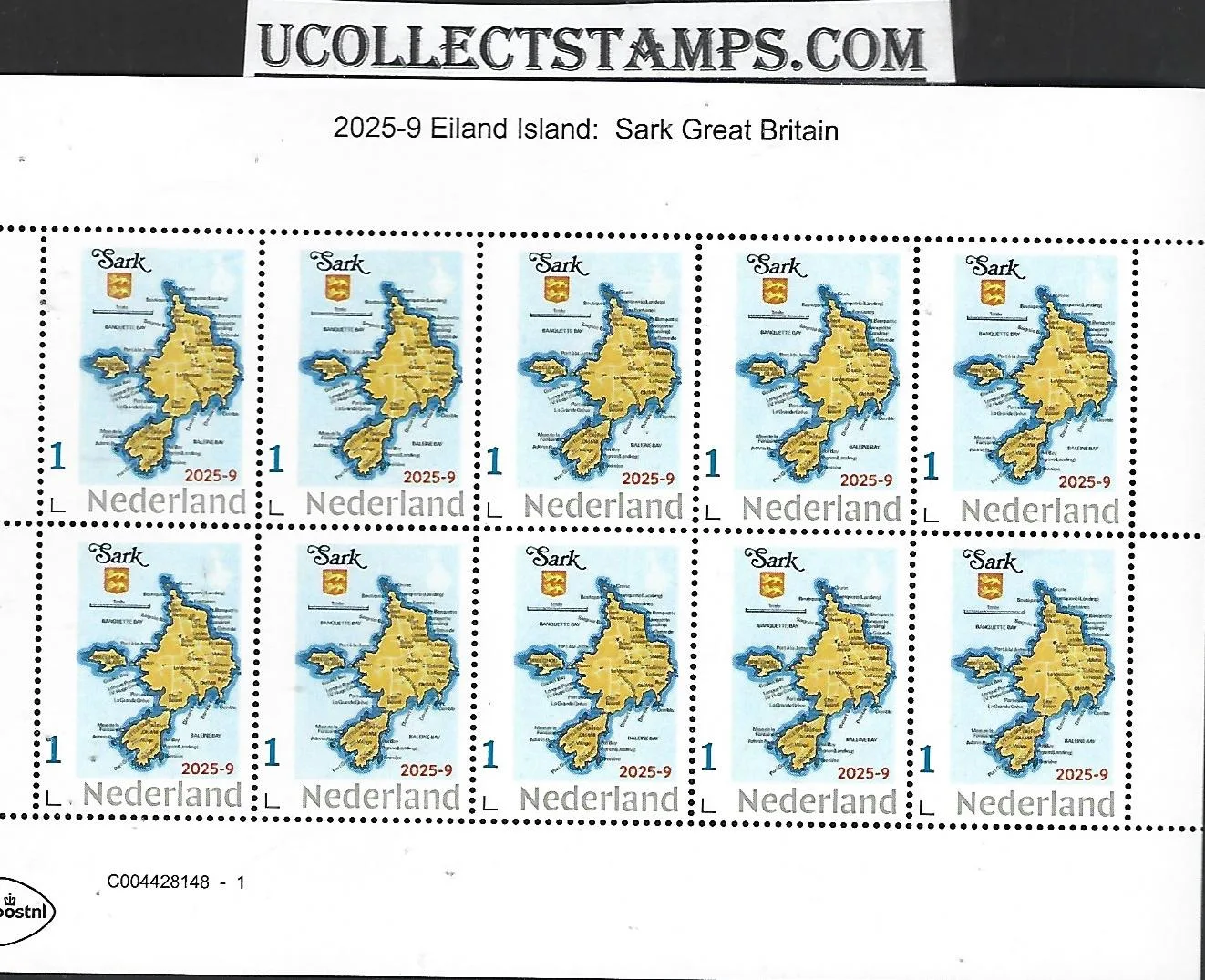 Netherlands 2025-9 Island: Sark Great Britain sheet MNH