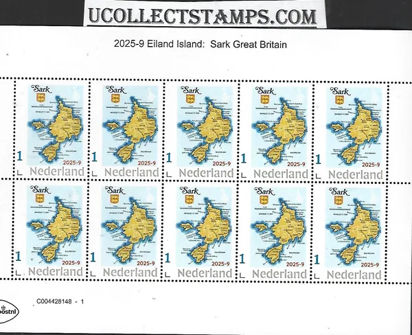 Netherlands 2025-9 Island: Sark Great Britain sheet MNH