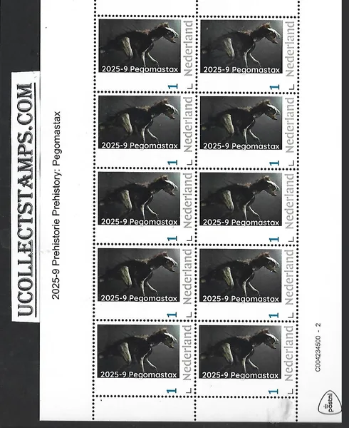 Netherlands 2025-9 Prehistory: Pegomastax sheetlet MNH