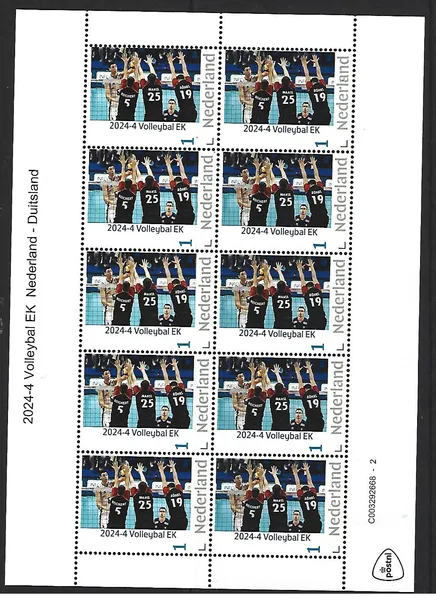 Nederland 2024-4 Volleybal - Volleyball sheetlet postfris/mnh