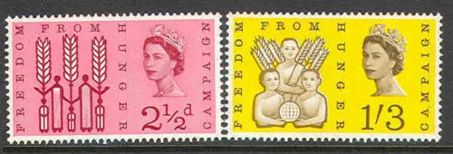 Gr. Britain 1963 Free From Hunger PHOSPOR postfrisch/nh