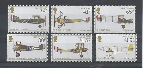 Insel Man 2012 Royal Flying Corps Flugzeuge postfrisch/mnh
