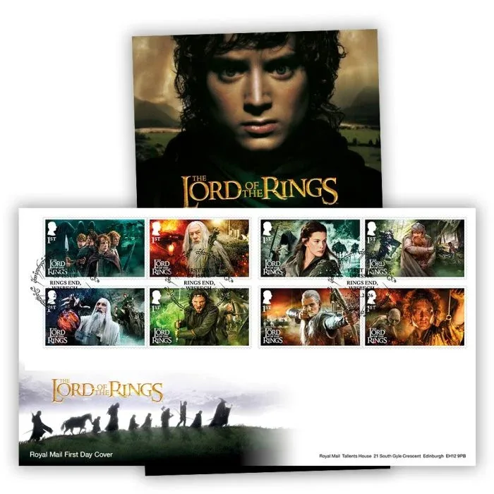 Grande-Bretagne 2026 JRR Tolkien Le Seigneur des anneaux Série FDC mnh