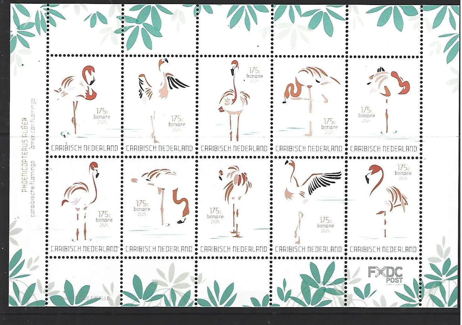 Caribbean Netherlands 2025: Bonaire Birds sheetlet MNH