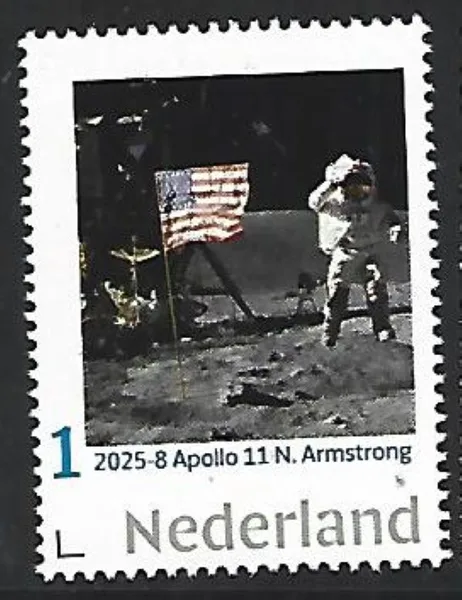 Nederland 2025-8 Ruimtevaart Space: Apollo 11 N. Armstrong postfris/mnh