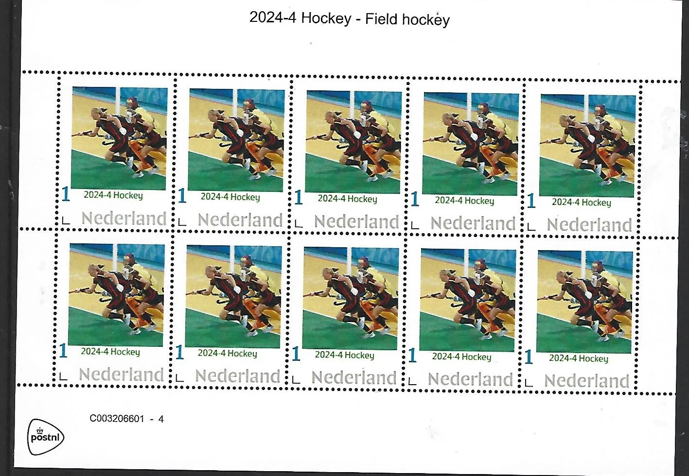 Niederlande 2024-4 Hockey-Blockmarke postfrisch