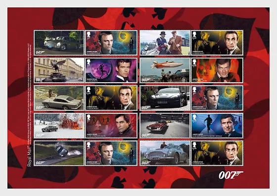 Gr. Britain 2020 James Bond Smilervel postfris/mnh