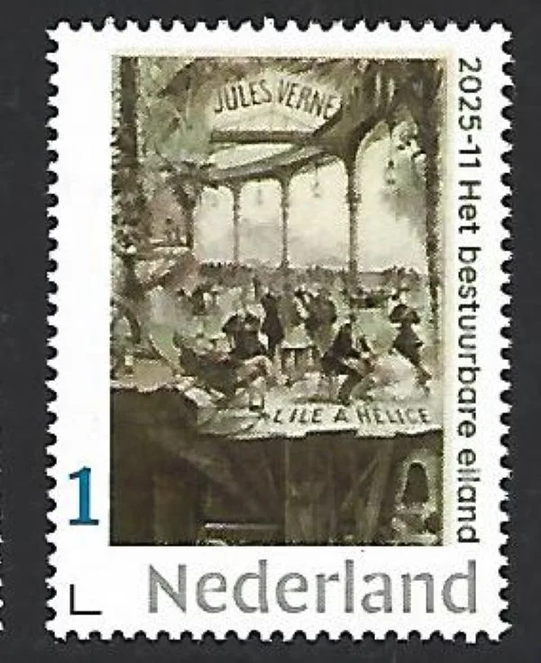 2025-11 Jules Verne: het bestuurbare eiland L'Île à Hélice z postfris/mnh
