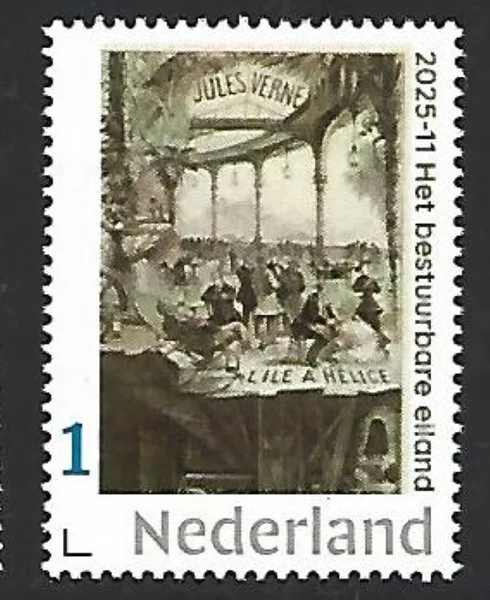 2025-11 Jules Verne: the Steerable Island L'Île à Hélice MNH