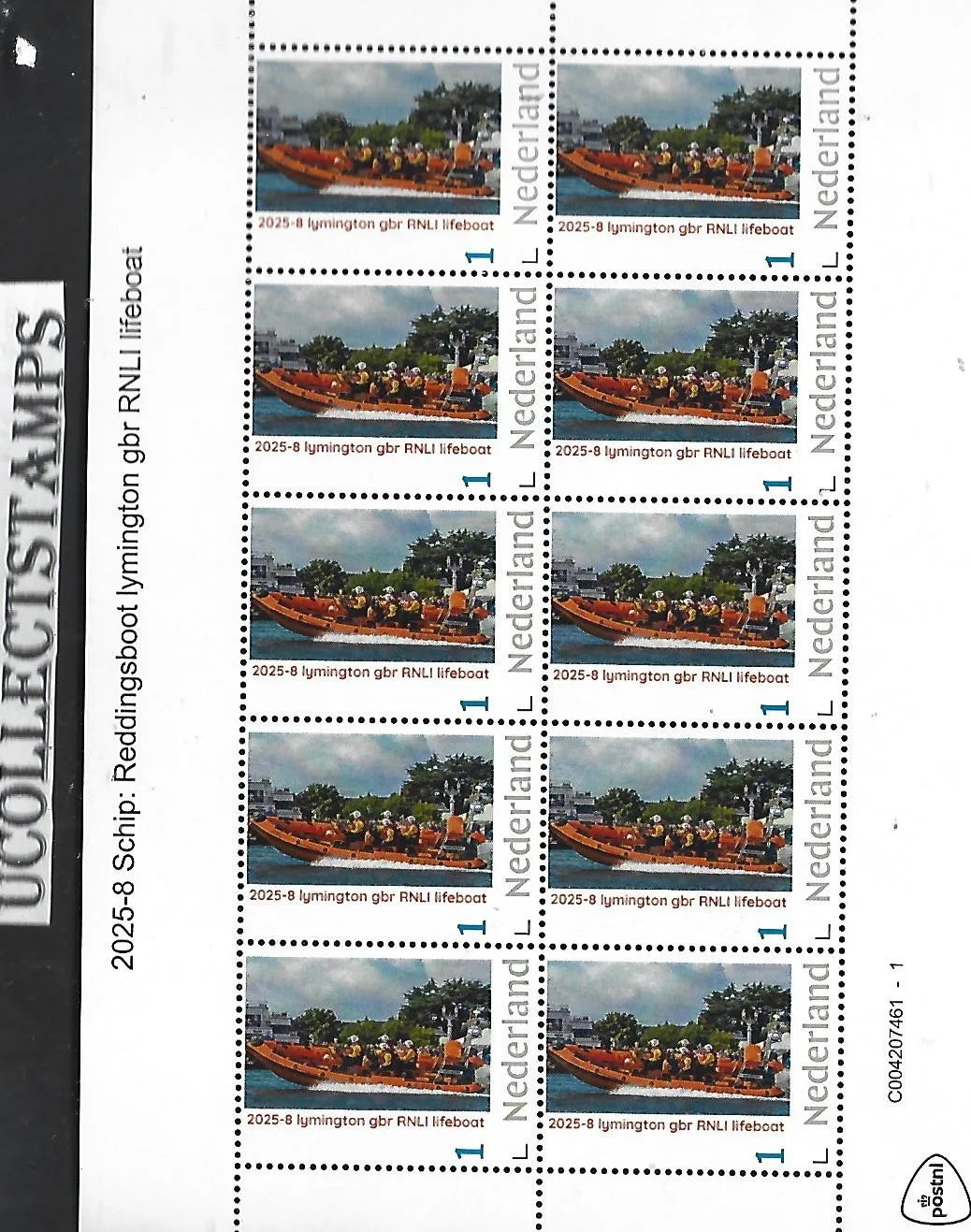 Nederland 2025-8 Reddingsboot Lifeboat: BN170 Valentijn 2000 KNRM postfris/mnh