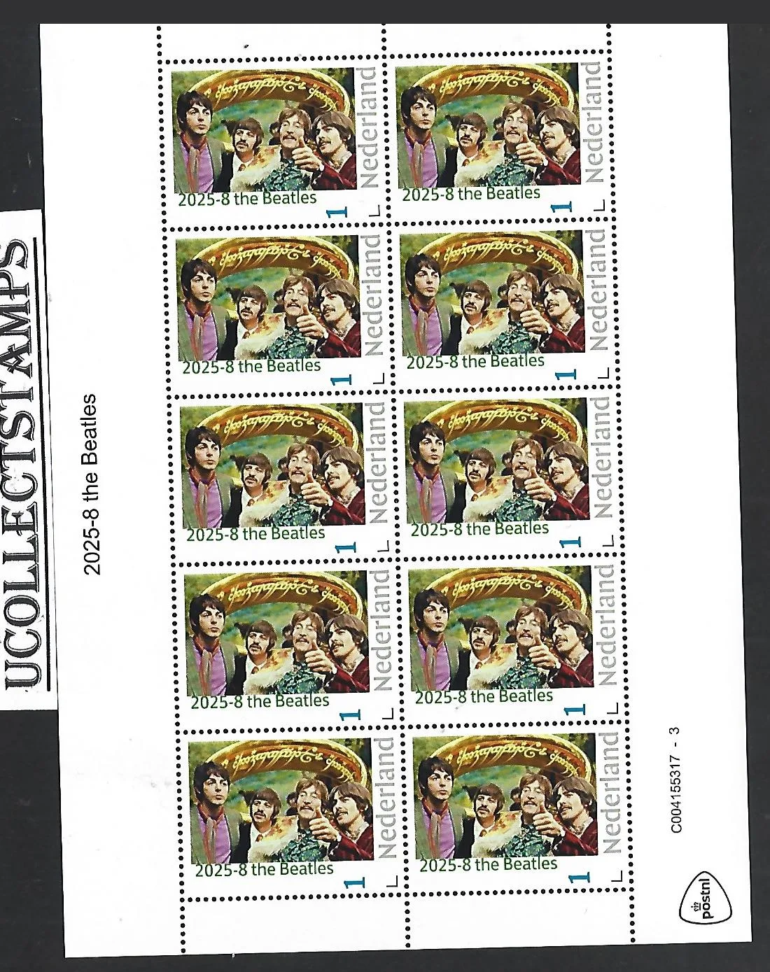 Nederland 2025-8 the Beatles sheetlet postfris/mnh
