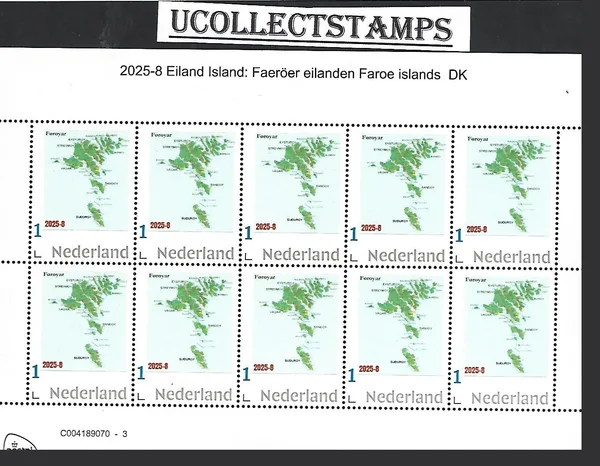 Netherlands 2025-8 Island: Faroe Islands sheet MNH