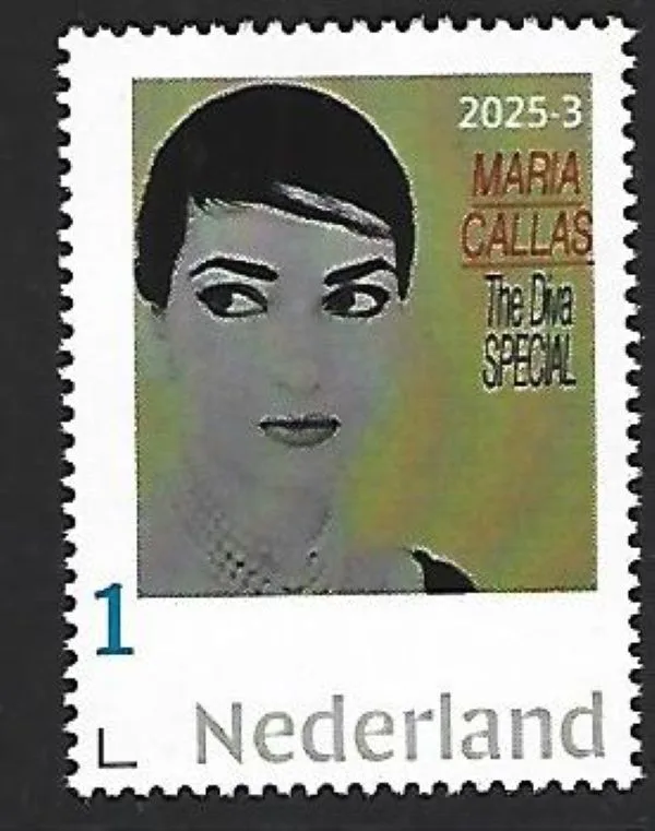 Nederland 2025-3 Maria Callas: the diva special postfris/mnh