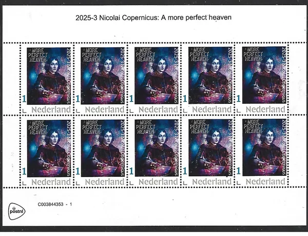Netherlands 2025-3 Nicolaus Copernicus sheet MNH
