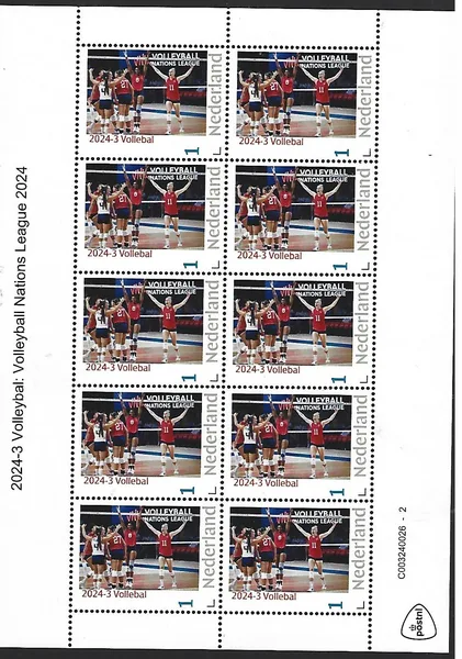 Netherlands 2024-3 Volleyball: Volleyball Nations League sheetlet MNH