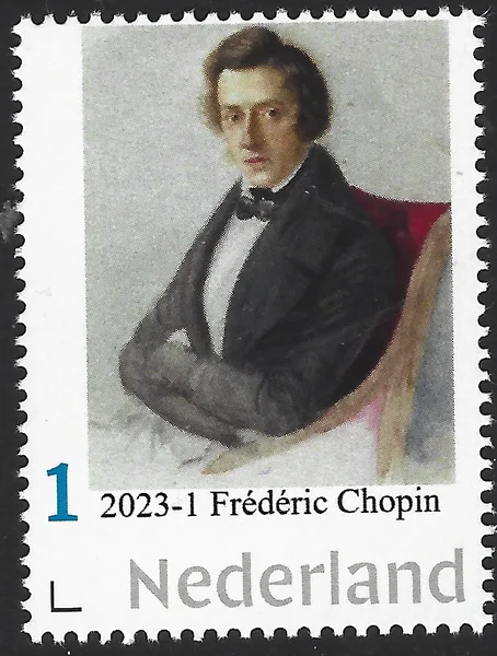 Netherlands 2023-1 Frédéric Chopin composer 1810-1849 MNH