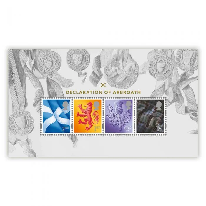 Großbritannien 2020 Erklärung von Arbroath Block-Markenheftchen postfrisch/mnh