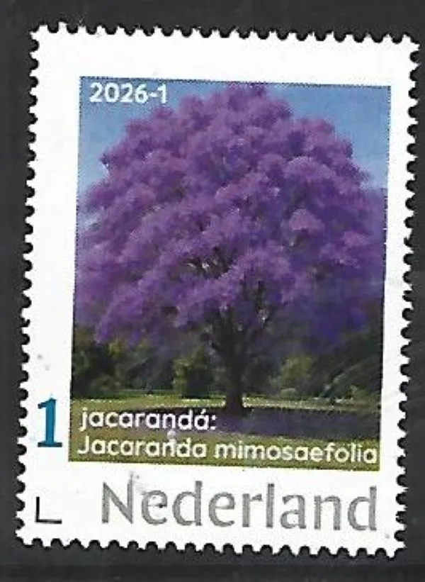 Netherlands 2026-1 Boom Tree: Jacaranda tree SHEETLET MNH