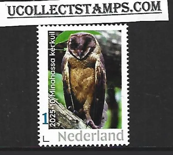 Nederland 2025-10 Uil Owl: Minahassa grasuil postfris/mnh
