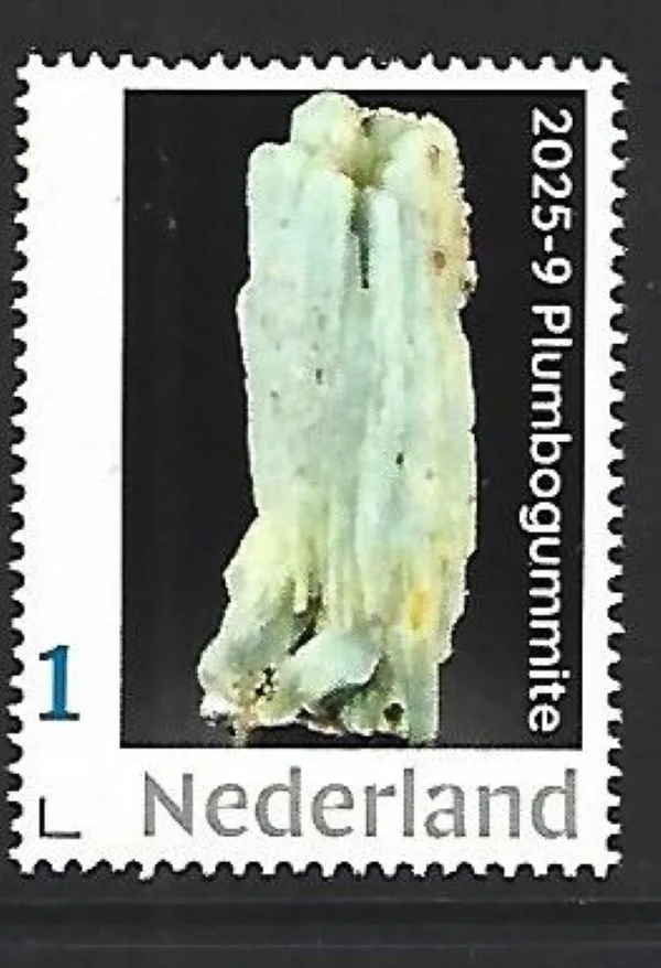Nederland 2025-9 Mineralen Minerals: Plumbogummite postfris/mnh