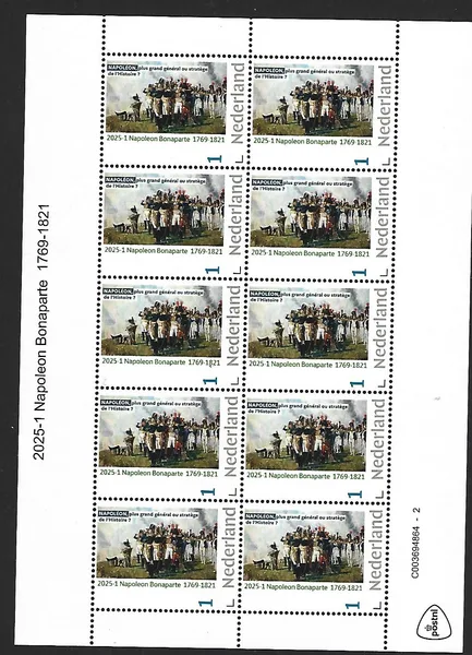 Netherlands 2025-1 Napoleon Bonaparte sheetlet MNH