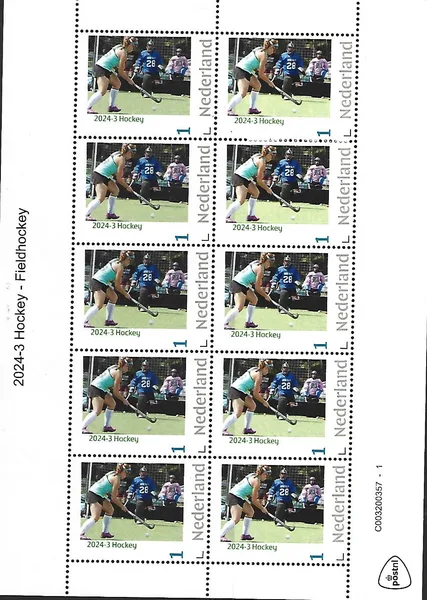 Nederland 2024-3 Hockey sheetlet mnh