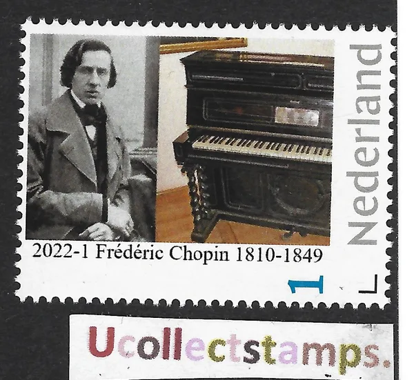 Netherlands 2022-1 Chopin composer MNH