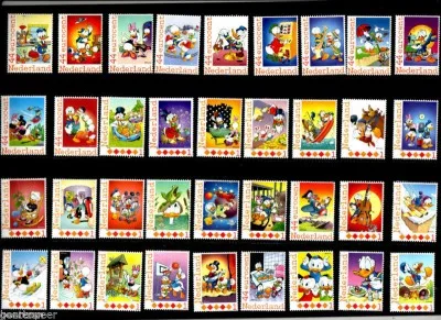 Netherlands 2012-2013 Donald Duck Disney Duckstad series 36 Stamps MNH