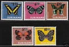 97-101 Butterflies overprints 1977 MNH