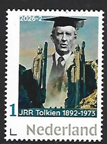 Netherlands 2026-2 JRR Tolkien Author Lord of the Rings MNH