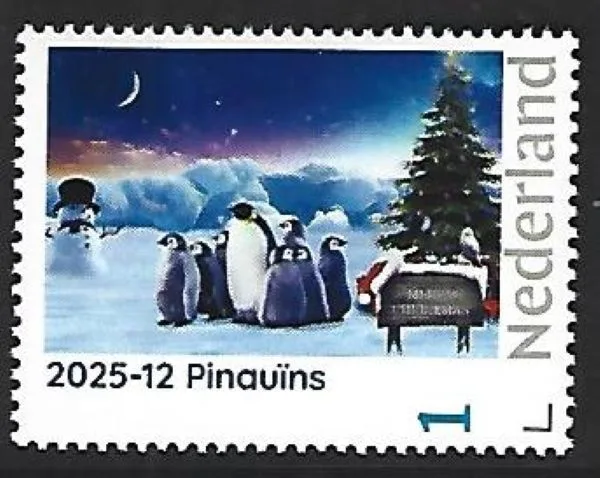 Nederland 2025-12 Pinguïn Penguin: Christmas penguins postfris/mnh