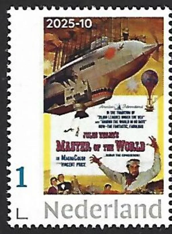 Netherlands 2025-10 Jules Verne: Master of the World MNH