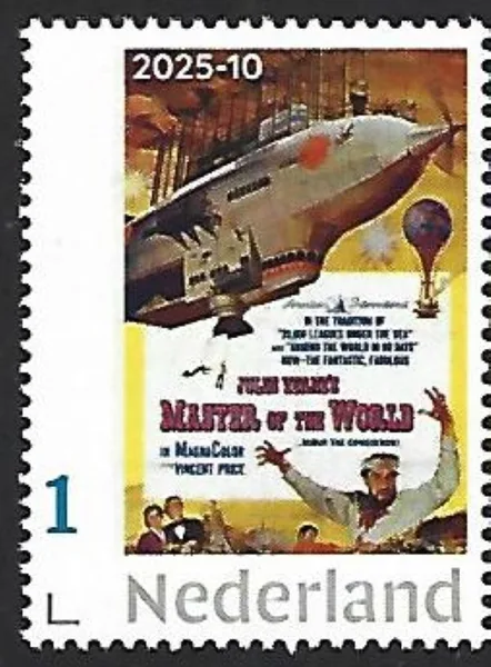 Nederland 2025-10 Jules Verne: Master of the World postfris/mnh