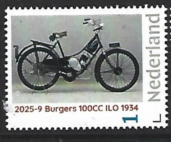 Nederland 2025-9 Motorfiets Motorcycle: Burgers 100CC ILO 1934 postfris/mnh