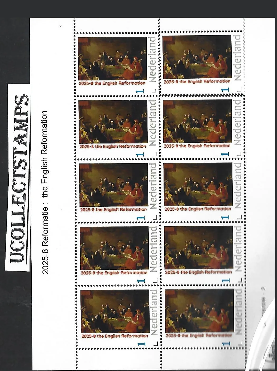 Netherlands 2025-8 Reformation: The English Reformation sheet MNH