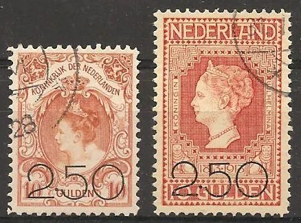 Nederland 104-105 Opruimingsuitgifte 1920 luxe gestempeld/cancelled