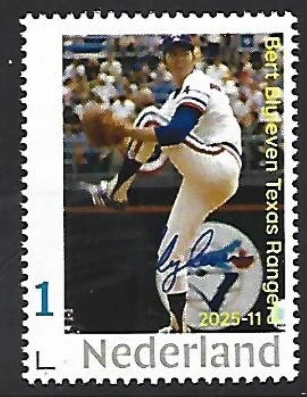 Netherlands 2025-11 Baseball Bert Blyleven Texas Rangers MNH
