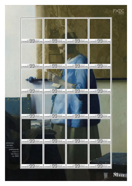Caribisch Nederland 2025: Saba Johannes Vermeer sheetlet postfris/mnh