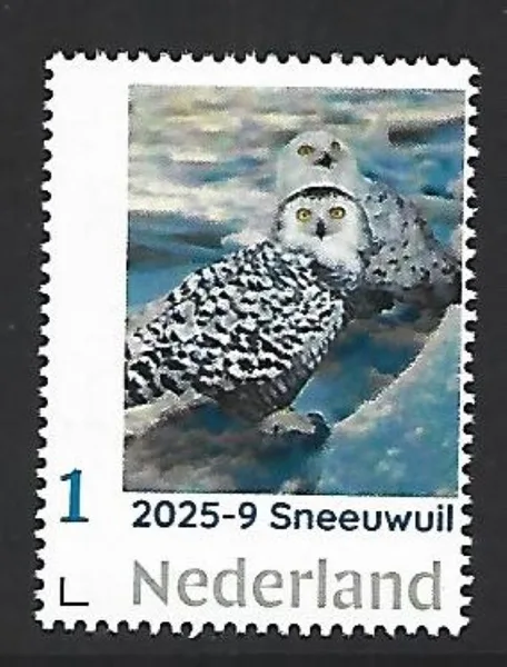 Nederland 2025-9 Uil Owl: Sneeuwuil Snowy owl postfris/mnh