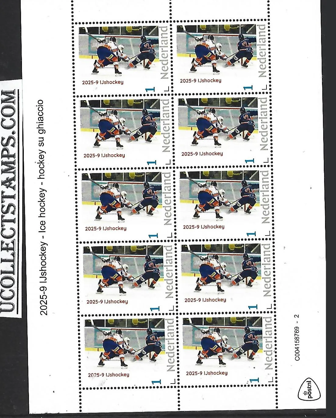 Nederland 2025-9 IJshockey Ice hockey hockey su ghiaccio sheetlet postfris/mnh