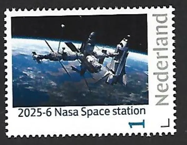 Nederland 2025-6 Space: Nasa space station postfris/mnh5
