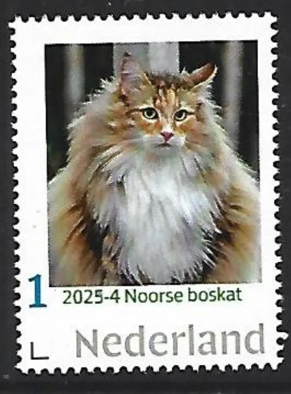 Nederland 2025-4 Kat Cat: Noorse boskat postfris/mnh