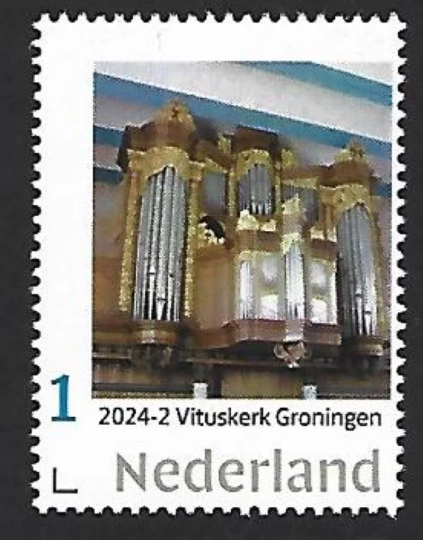 Pays-Bas 2024-2 Orgue Kantens Vituskerk Groningen feuillet neuf/mnh
