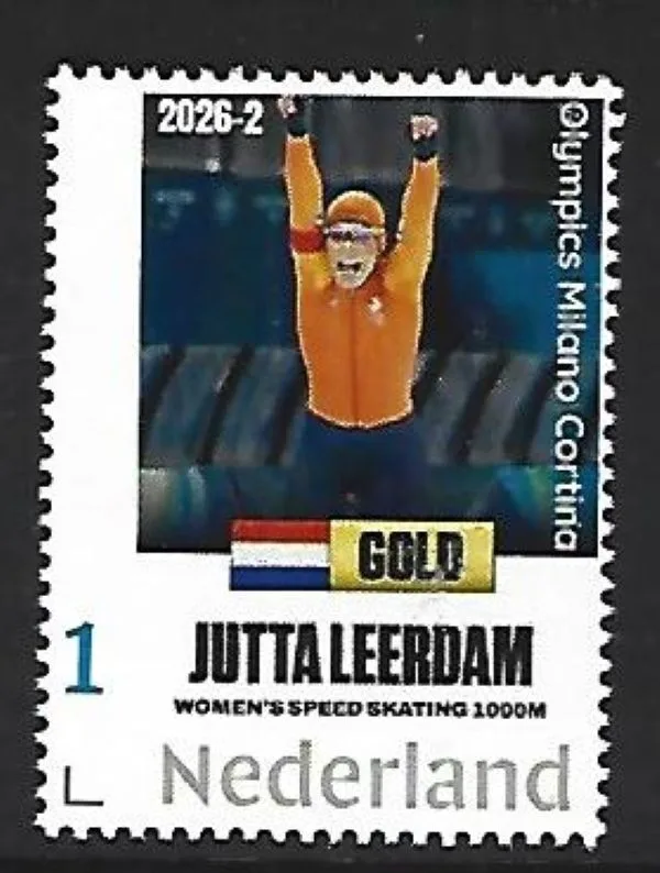 Nederland 2026-2 Olympics Milano Cortina: Jutta Leerdam 1000m Skating postfris/mnh